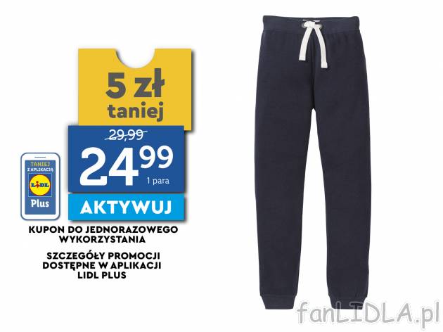 Spodnie dresowe Pepperts, cena 29,99 PLN 
- wysoka zawartość bawełny 
- miękkie, ...