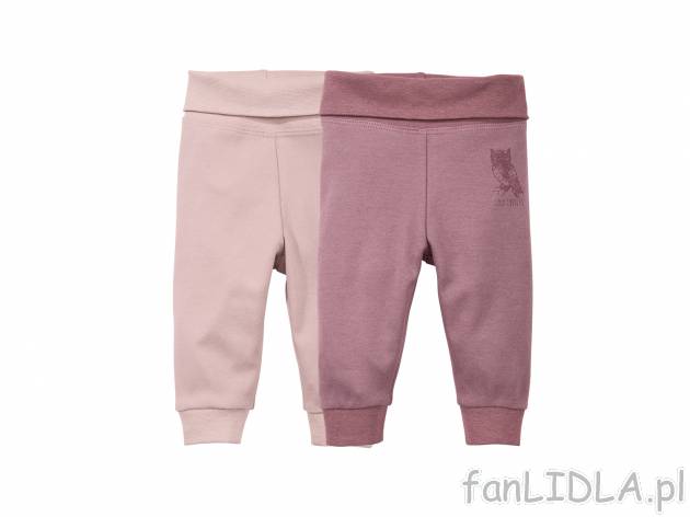 Spodnie, 2 pary , cena 19,99 PLN za 1 opak. 
- materiał: 100% bawełna
- ściągacz: ...