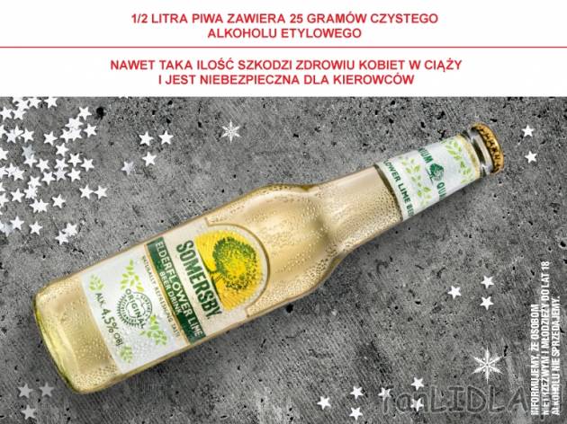 Somersby , cena 2,00 PLN za 400 ml/1 but., 1 l=6,23 PLN.