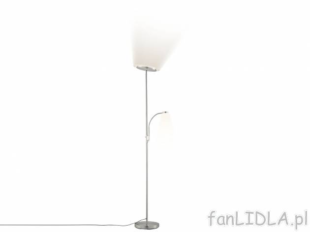 Lampa LED Livarno, cena 179,00 PLN 
- 2 moduły: lampa stojąca (moc 17 W) i lampka ...