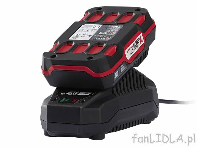 Akumulator litowo-jonowy 20 V, 2 Ah z ładowarką Parkside, cena 99,00 PLN 
- moc ...