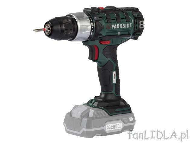 Akumulatorowa wiertarkowkrętarka 20 V Parkside, cena 99,00 PLN 
- mocowanie do ...