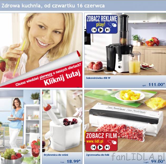 Gazetka Lidl Zdrowa kuchnia, od czwartku 2011