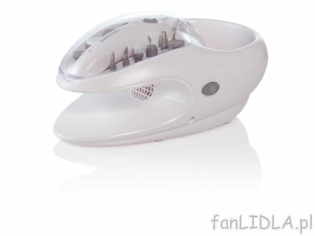 Urządzenie do manicure i pedicure Sanitas, cena 119,00 PLN za 1 szt. 
- 11 wytrzymałych ...