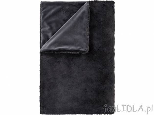 Koc z futerkiem Meradiso, cena 69,90 PLN 
- ok. 150 x 200 cm
- bardzo miękki i ...