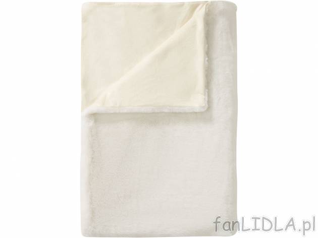 Koc z futerkiem Meradiso, cena 69,90 PLN 
- ok. 150 x 200 cm
- bardzo miękki i ...