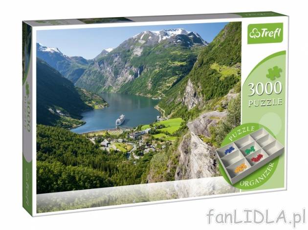 Puzzle 3000 elementów , cena 29,99 PLN za 1 opak. 
- 6 wzorów do wyboru 
- z ...