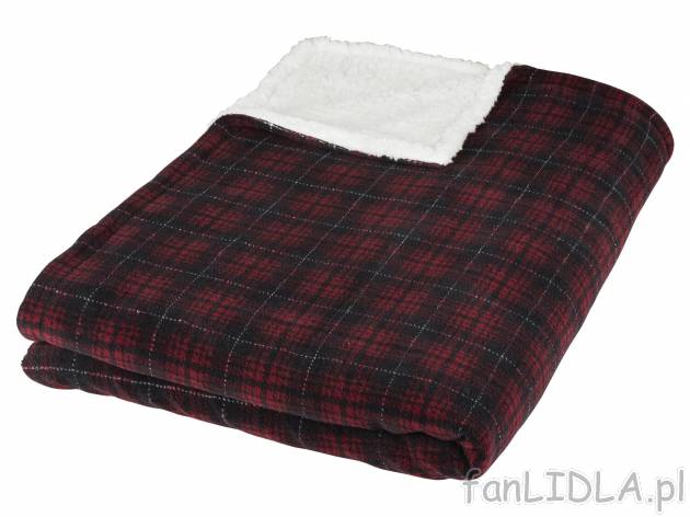 Koc z polarem 150 x 200 cm Meradiso, cena 49,99 PLN 
- ciepły, miękki i przytulny
- ...