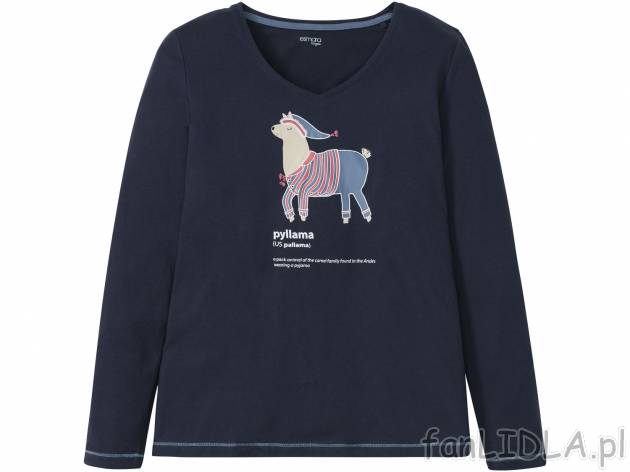 Piżama Esmara Lingerie, cena 34,99 PLN 
- koszulka 100% bawełny
- spodnie z ...