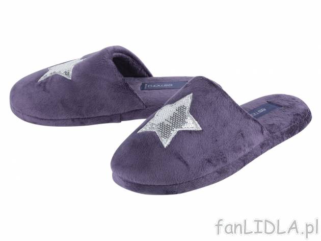 Kapcie damskie Esmara, cena 16,99 PLN 
3 wzory 
- rozmiary: 36-41
Opis       ...
