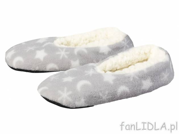 Kapcie damskie Esmara, cena 15,99 PLN 
3 wzory 
- rozmiary: 35-42
- PODSZEWKA ...