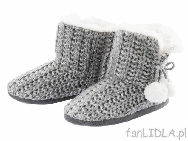 Kapcie damskie Esmara Lingerie, cena 29,99 PLN 
- PRZYJEMNIE MIĘKKIE I CIEPŁE
- ...