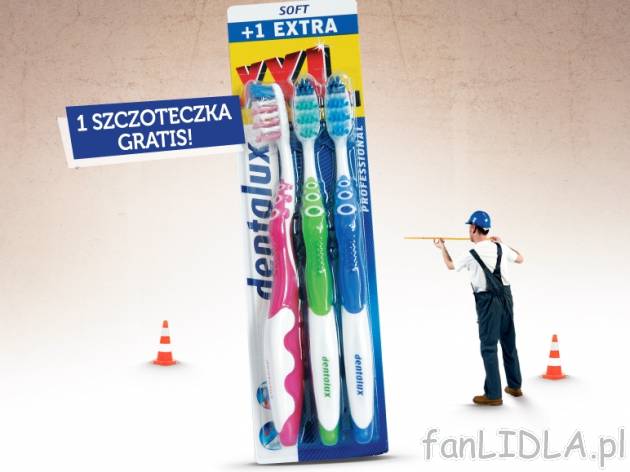 Szczoteczki do zębów , cena 6,89 PLN za 3 szt./1 opak. 
-  Soft lub medium.