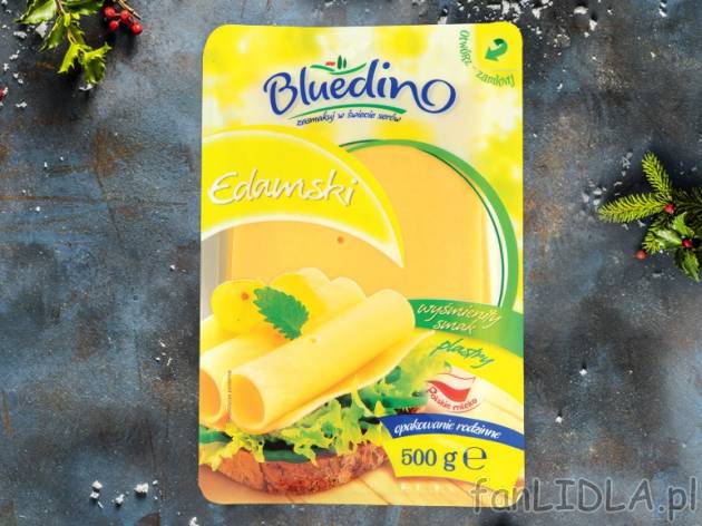Bluedino Ser w plastrach , cena 6,00 PLN za 500 g/1 opak., 1 kg=12,98 PLN.