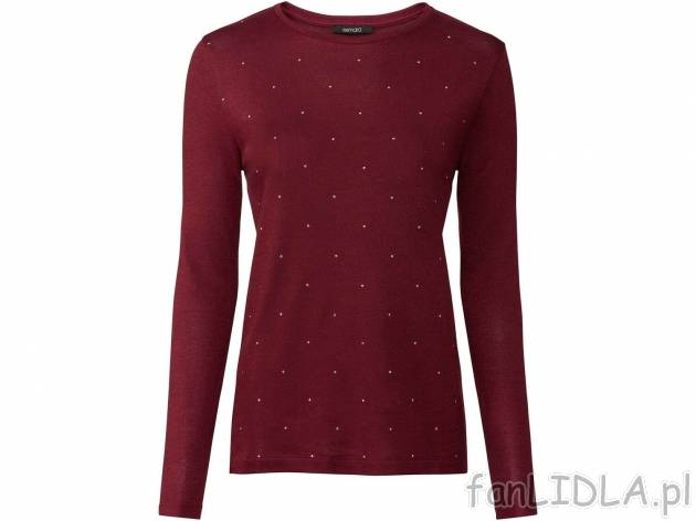 Sweter z wiskozą Esmara, cena 34,99 PLN 
- rozmiary: S-L
- przyjemny w dotyku dzięki ...