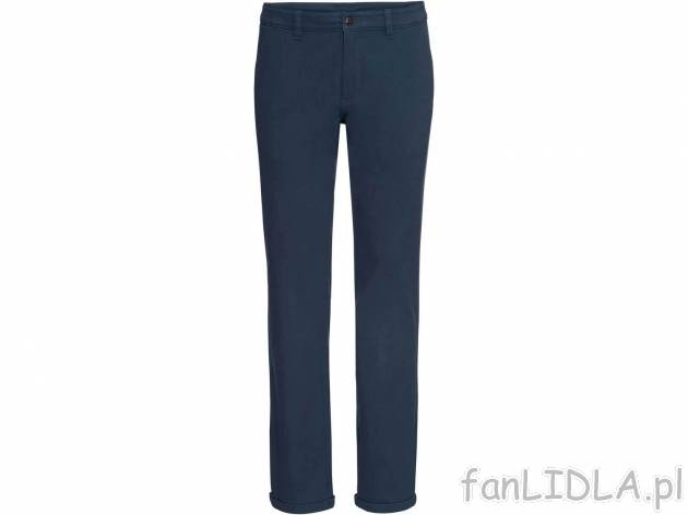 Spodnie chino Livergy, cena 44,99 PLN 
- 98% bawełny, 2% elastanu (LYCRA&reg;)
- ...