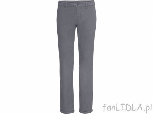 Spodnie chino Livergy, cena 44,99 PLN 
- 98% bawełny, 2% elastanu (LYCRA&reg;)
- ...