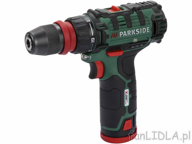 Akumulatorowa wiertarkowkrętarka Parkside 12 V , cena 149,00 PLN 
- szybka zmiana ...