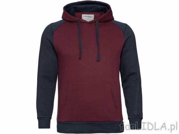 Bluza dresowa Livergy, cena 29,99 PLN 
- WYSOKA ZAWARTOŚĆ BAWEŁNY
- SZEROKI ...
