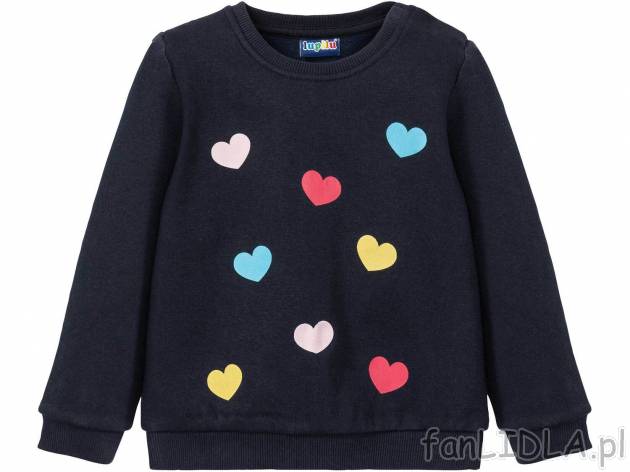 Bluza dresowa Lupilu, cena 14,99 PLN 
- WYSOKA ZAWARTOŚĆ BAWEŁNY
- ROZMIAR 86/92 ...