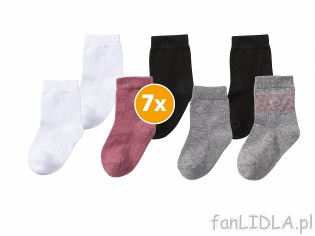 Skarpetki, 7 par* Lupilu, cena 2,39 PLN 
*Artykuł dostępny wyłącznie w 7-paku. ...