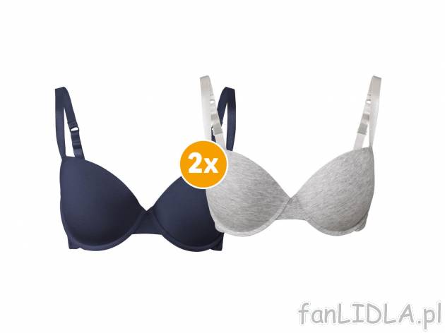 Biustonosze, 2 szt.* Esmara Lingerie, cena 17,49 PLN 
*Artykuł dostępny wyłącznie ...