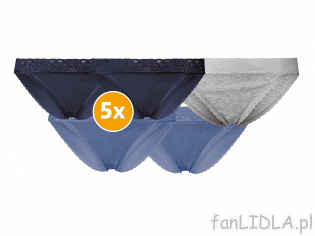 Majtki figi, 5 par* Esmara Lingerie, cena 6,99 PLN 
*Artykuł dostępny wyłącznie ...