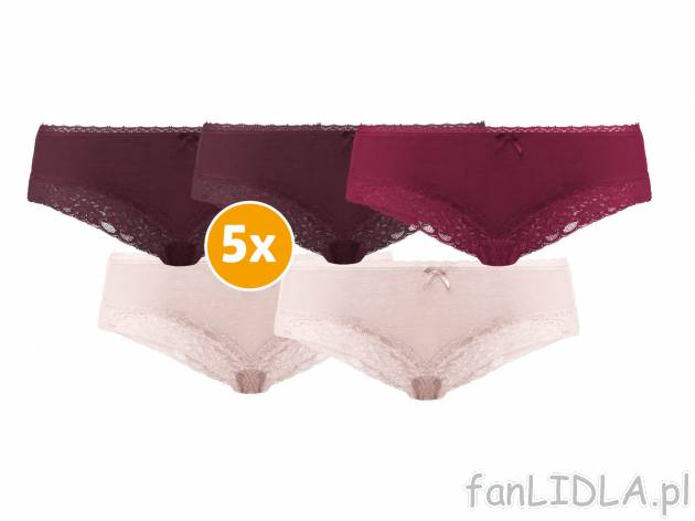 Majtki typu hipster, 5 par* Esmara Lingerie, cena 6,99 PLN 
*Artykuł dostępny ...