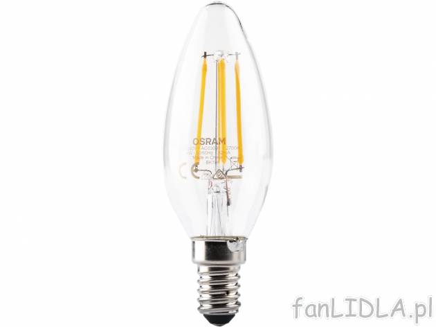 Zestaw 3 żarówek LED Osram, cena 29,99 PLN 
- KLASA ENERGETYCZNA A++
- CIEPŁE, ...