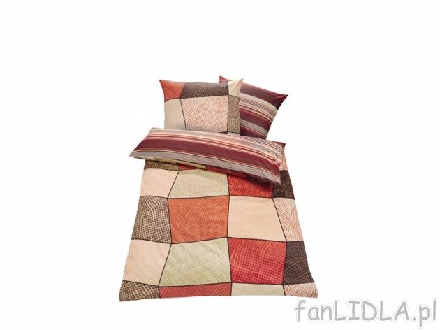 Miękka, elegancka dwustronna pościel satynowa ze 100% bawełny 160x200 cm Miomare, ...