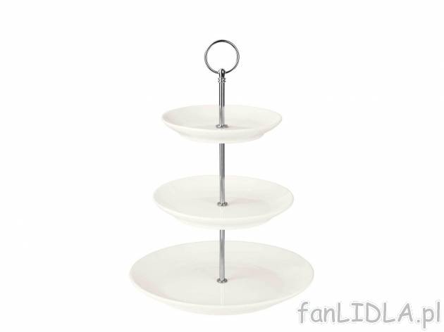 Piętrowa patera porcelanowa Ernesto, cena 39,99 PLN 
- wysokość: 33,5 cm
- ⌀&nbsp;talerza ...
