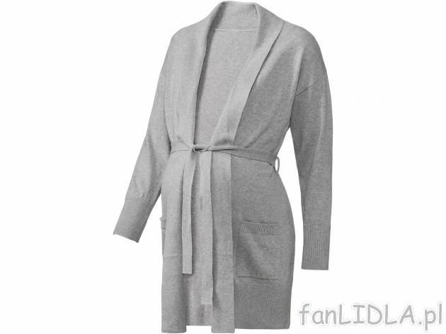 Kardigan ciążowy z biobawełny Esmara, cena 39,99 PLN 
- rozmiary: S-L
- 100% ...