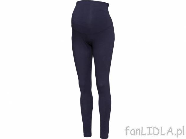 Legginsy ciążowe z biobawełny Esmara, cena 24,99 PLN 
- 95% bawełny, 5% elastanu
- ...