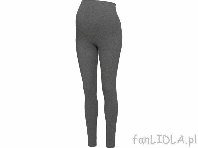 Legginsy ciążowe z biobawełny Esmara, cena 24,99 PLN 
- 95% bawełny, 5% elastanu
- ...