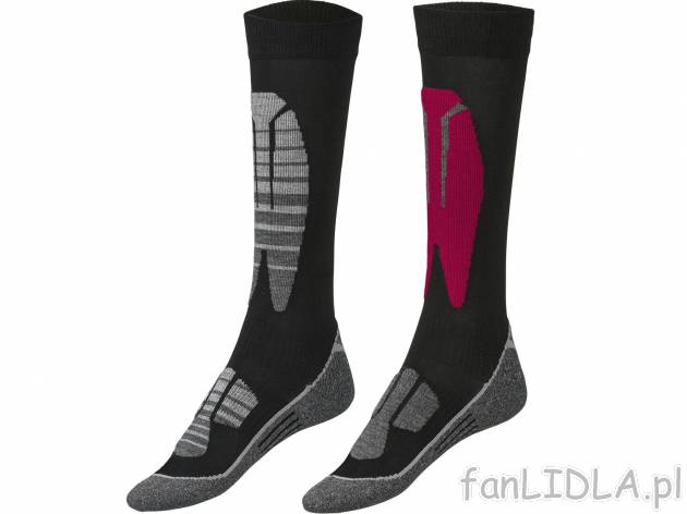 Damskie skarpety termiczne Crivit, cena 12,99 PLN 
2 wzory 
- rozmiary: 35-42
- ...