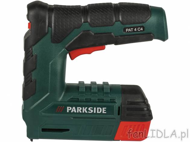Akumulatorowy zszywacz i gwoździarka Parkside Pat 4C 4 4V , cena 79,90 PLN 
- ...