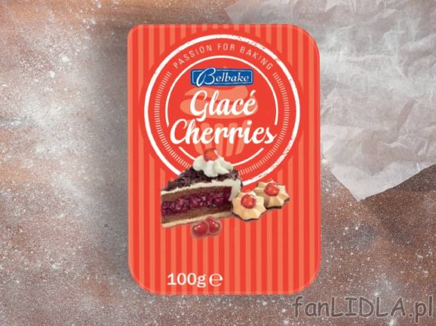 Belbake Wiśnie kandyzowane , cena 2,00 PLN za 100 g/1 opak.