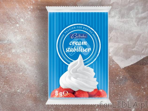 Belbake Mix do ubijania śmietany , cena 1,00 PLN za 5x8 g/1 opak., 100 g=3,73 PLN.