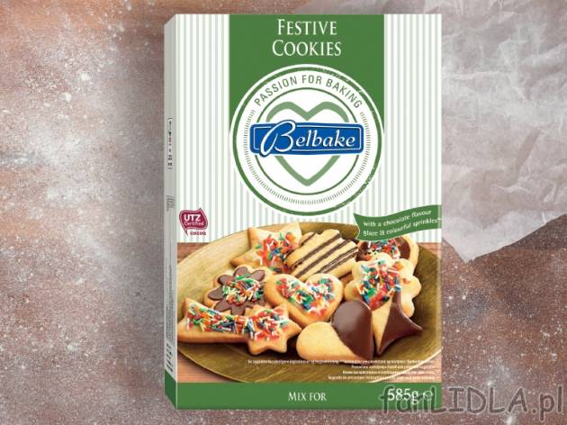Belbake Mieszanka do wypieku ciast , cena 4,00 PLN za 455/585/600 g/1 opak., 1 kg=10,97/8,53/8,32 ...