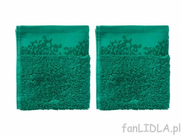 Ręczniki 30 x 50 cm, 2 szt. 500 g/m² Miomare, cena 11,99 PLN 
5 kolorów 
- ...