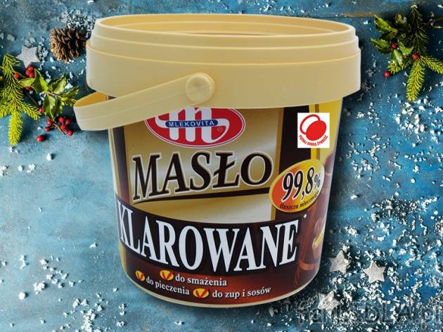 Mlekovita Masło klarowane , cena 11,00 PLN za 500 g/1 opak., 1 kg=22,98 PLN.