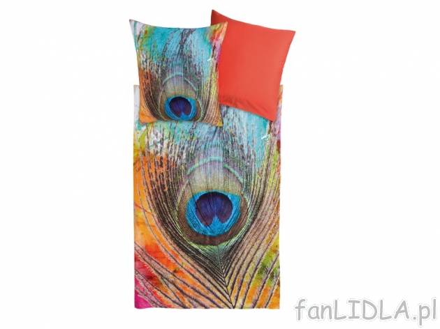 Satynowa pościel z cyfrowym nadrukiem 160x200 cm Meradiso, cena 99,00 PLN za 1 ...