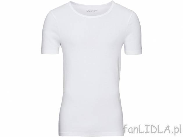 Podkoszulka z bawełny Livergy, cena 14,99 PLN 
2 kolory 
- rozmiary: M-XL
- 2 kolory
Opis
 ...