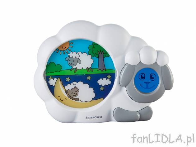 Trener snu z lampką Silvercrest, cena 49,00 PLN 
- wyświetlacz LCD
- 4 kołysanki ...