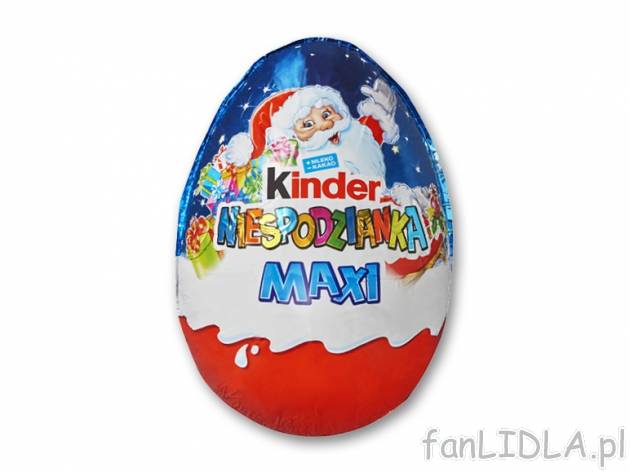 Kinder Niespodzianka Maxi , cena 14,00 PLN za 100 g/1 opak.
