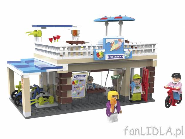 Zestaw klocków Playtive, cena 34,99 PLN 
lodziarnia 
- 358 części
Opis

- ...