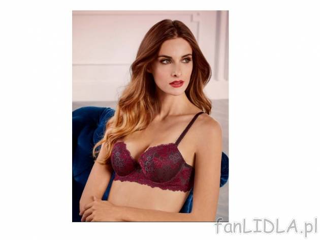 Biustonosz koronkowy push-up Esmara, cena 22,00 PLN za 1 szt. 
- rozmiary: 75C, ...