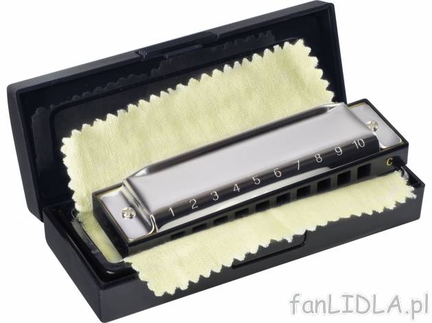 Harmonijka ustna C-dur , cena 15,99 PLN 
- ok. 10,4 x 2,8 x 2,1 cm (szer. x wys. ...