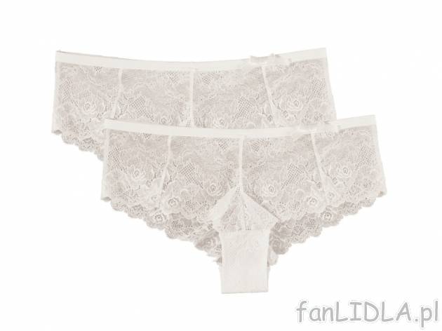 Majtki koronkowe typu figi lub panty, 2 pary Esmara, cena 19,99 PLN za 2 pary 
- ...