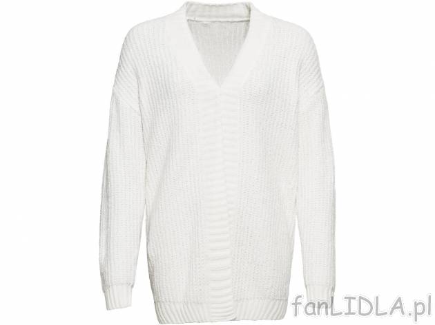 Kardigan z szenili Esmara, cena 39,99 PLN 
- rozmiary: S-L
- elegancki, klasyczny ...
